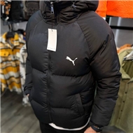 Turkish Design puffer jacket with hood in black
