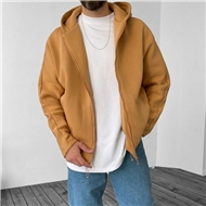 Full zip hooded sweatshirt